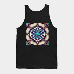 Gem Crystalline Mandala pattern Tank Top